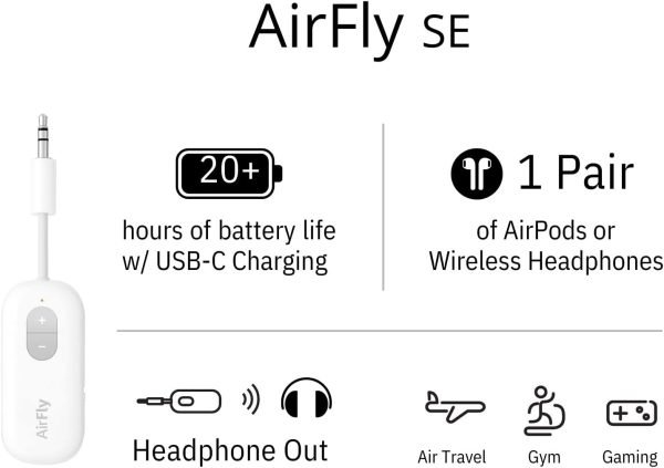 Twelve South AirFly SE | Bluetooth Wireless Transmitter/Adapter for AirPods/Wire... - Image 10