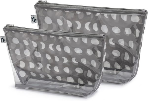 Tiny Twinkle Mess-proof Travel Bags, Airline Compliant, Zipper Closure, Clear Fr... - Image 3