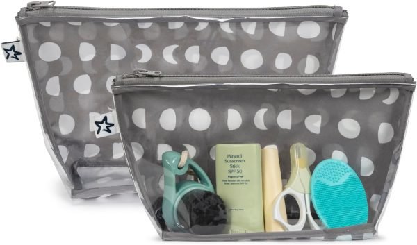 Tiny Twinkle Mess-proof Travel Bags, Airline Compliant, Zipper Closure, Clear Fr... - Image 4