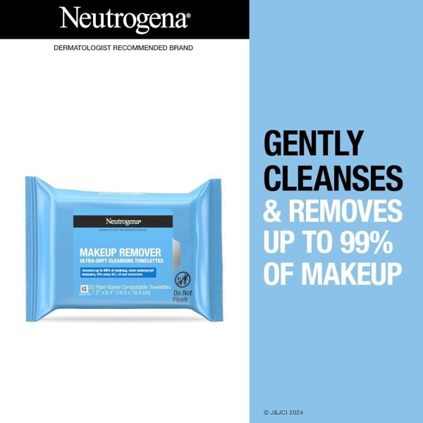 Neutrogena Makeup Remover Wipes Singles, Individually Wrapped Face Wipes, Daily ... - Image 3