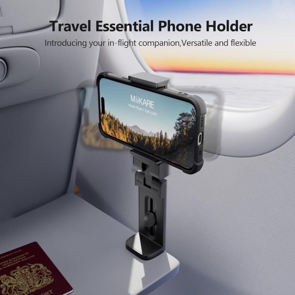 MiiKARE Airplane Travel Essentials Phone Holder, Universal Handsfree Phone Mount... - Image 3