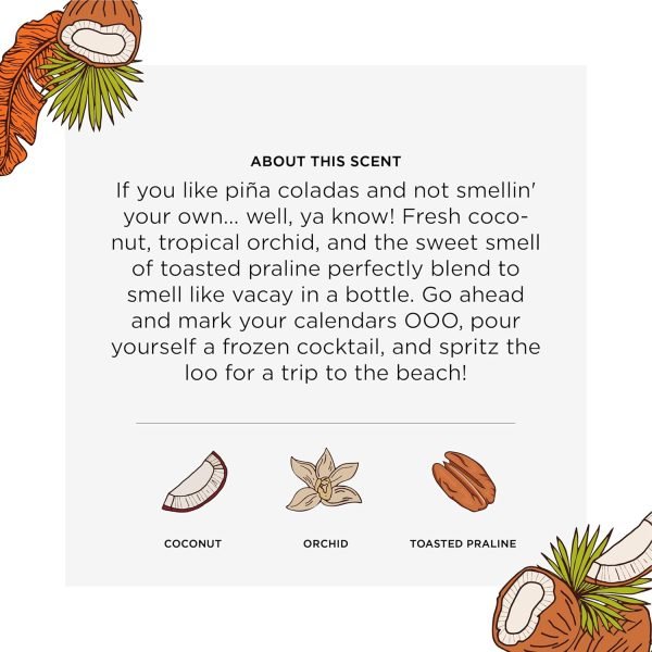 Poo-Pourri Before-You-Go Toilet Spray, Beach Bum, 1 Fl Oz Pocket Travel Size - C... - Image 6