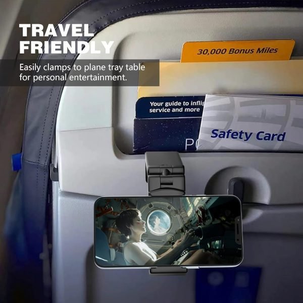 Perilogics Universal in Flight Airplane Phone Holder Mount. Hands Free Viewing w... - Image 11