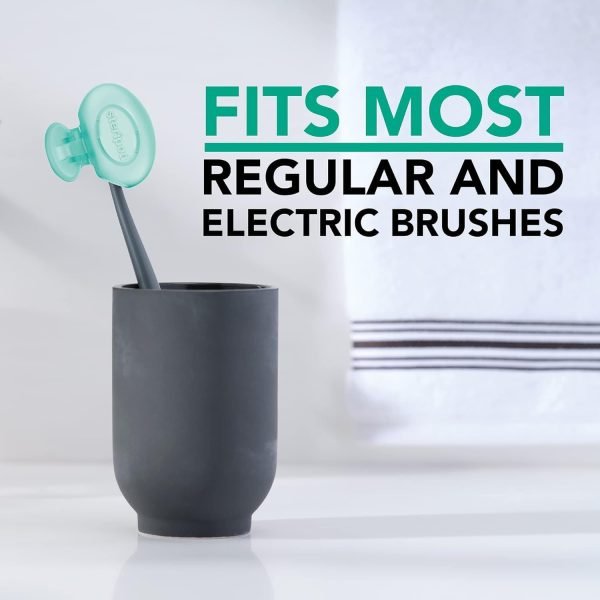 Steripod Clip-On Toothbrush Protector with Peppermint Essential Oils, Keeps Toot... - Image 3