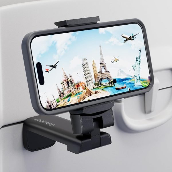 MiiKARE Airplane Travel Essentials Phone Holder, Universal Handsfree Phone Mount... - Image 2