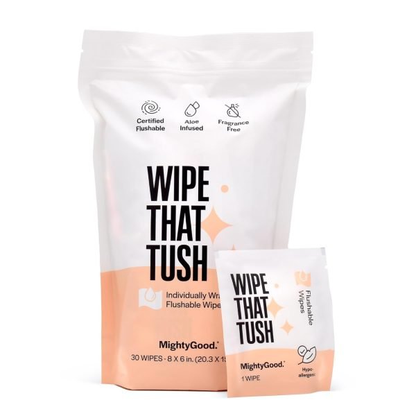 Wipe That Tush On-The-Go Flushable Wet Wipes - 1 Pack, 30 Wipes - Individually W... - Image 2