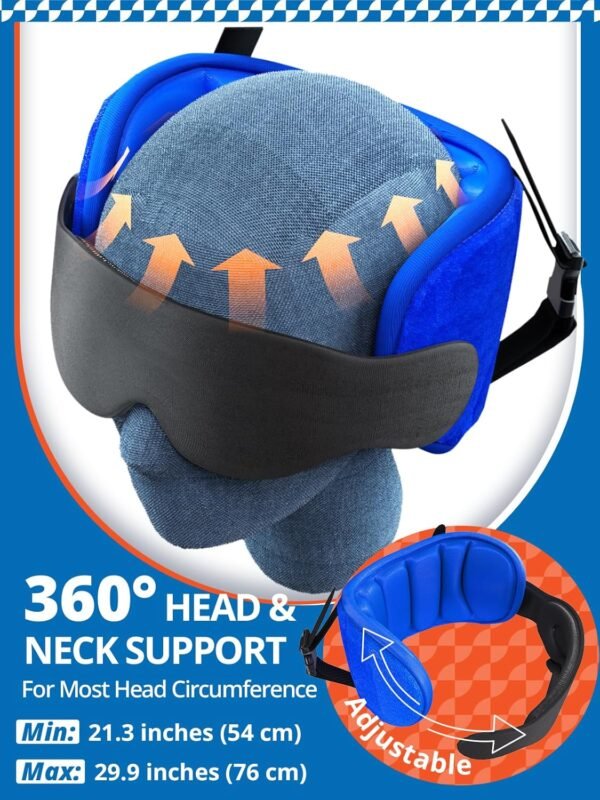 Travel Pillows for Airplanes, Airplane Pillow for Long Flight, Airplane Head Str... - Image 6