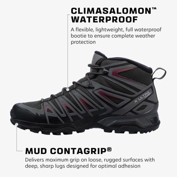 Salomon Men's X Ultra Pioneer Mid Climasalomon Waterproof Hiking Boot - Image 4