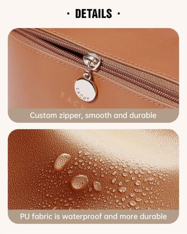 EACHY Travel Makeup Bag,Large Capacity Cosmetic Bags for Women,Waterproof Portab... - Image 6