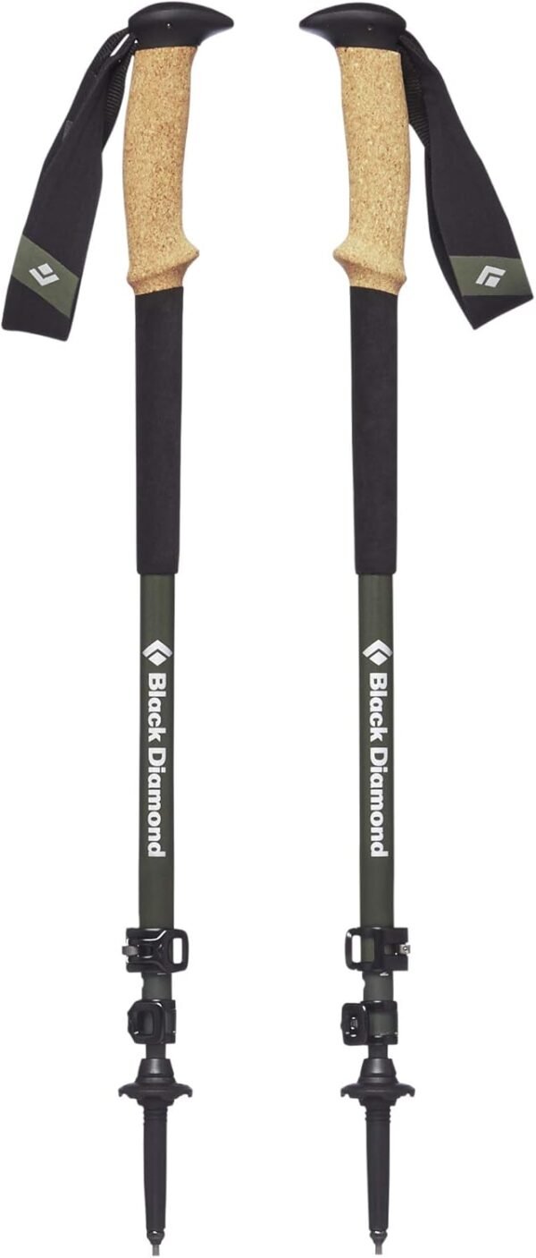 Black Diamond Alpine Carbon Cork Trekking Poles, Pair of 2 Ultra Lightweight Car... - Image 3