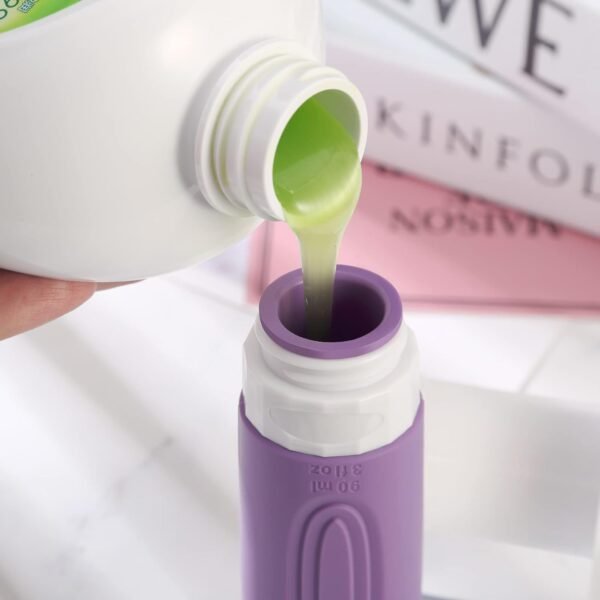 Travel Bottles for Toiletries, Tsa Approved 3oz Travel Size Containers BPA Free ... - Image 4