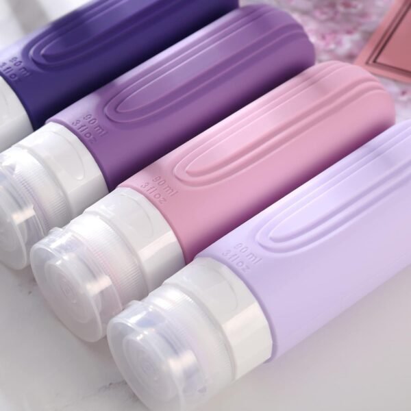 Travel Bottles for Toiletries, Tsa Approved 3oz Travel Size Containers BPA Free ... - Image 6