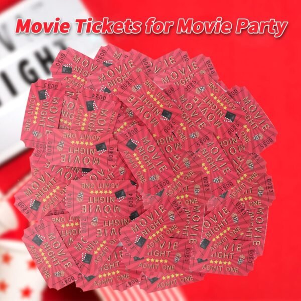 1000 Pieces Carnival Roll Tickets Raffle Tickets Single Roll Carnival Party Tick... - Image 4