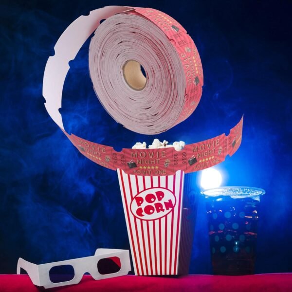 1000 Pieces Carnival Roll Tickets Raffle Tickets Single Roll Carnival Party Tick... - Image 8