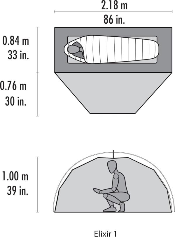 MSR Elixir 1-Person Lightweight Backpacking Tent - Image 6
