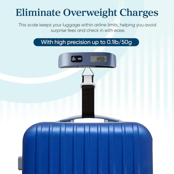 Etekcity Luggage Scale for Travel Essentials, Digital Suitcase Weight Scale with... - Image 3