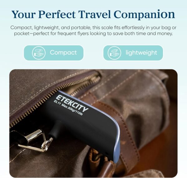 Etekcity Luggage Scale for Travel Essentials, Digital Suitcase Weight Scale with... - Image 4
