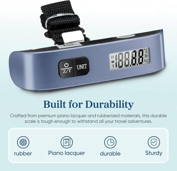 Etekcity Luggage Scale for Travel Essentials, Digital Suitcase Weight Scale with... - Image 5