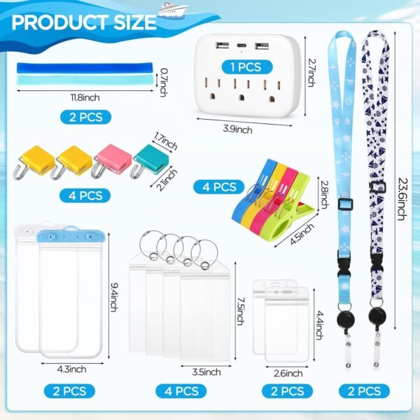 Cruise Ship Essentials 2025, Cruise Must Haves Kits Including Non-Surge Power St... - Image 5