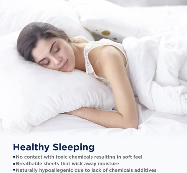 LANE LINEN 100% Egyptian Cotton Sheets Queen Size - 1000 Thread Count White Bed ... - Image 9