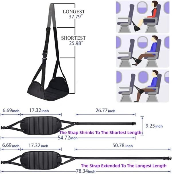 Foot Rest,Airplane Footrest Made with Premium Memory Foam,Portable Travel Essent... - Image 4