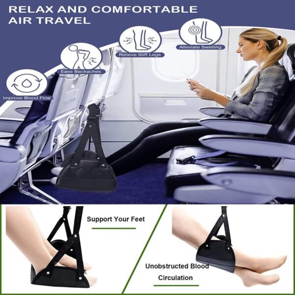 Foot Rest,Airplane Footrest Made with Premium Memory Foam,Portable Travel Essent... - Image 5