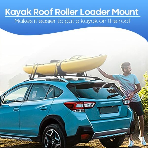 Kayak Roller, Kayak Loader Assist with Heavy-Duty Suction Cups Boat Roller Load ... - Image 3