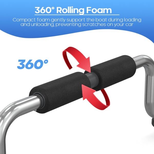 Kayak Roller, Kayak Loader Assist with Heavy-Duty Suction Cups Boat Roller Load ... - Image 9