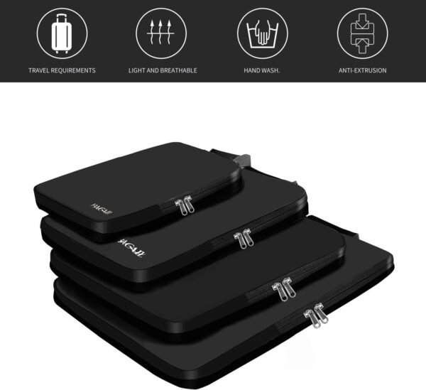 BAGAIL 4 Set/6 Set/8 Set Compression Packing Cubes Travel Accessories Expandable... - Image 9