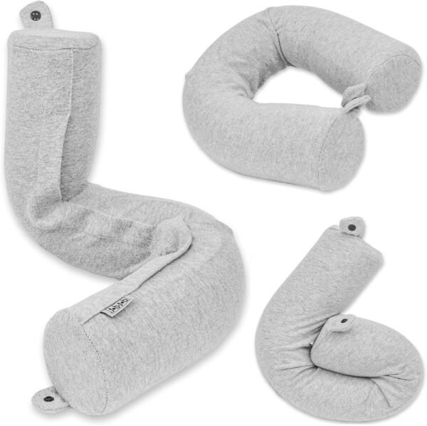 Dot&Dot Twist Memory Foam Travel Pillow for Airplanes - Travel Neck Pillow for S... - Image 2