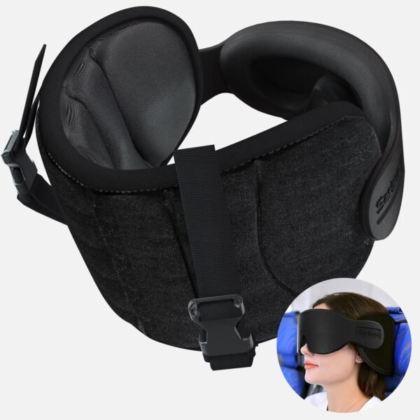 Travel Pillows for Airplanes, Airplane Pillow for Long Flight, Airplane Head Str... - Image 2