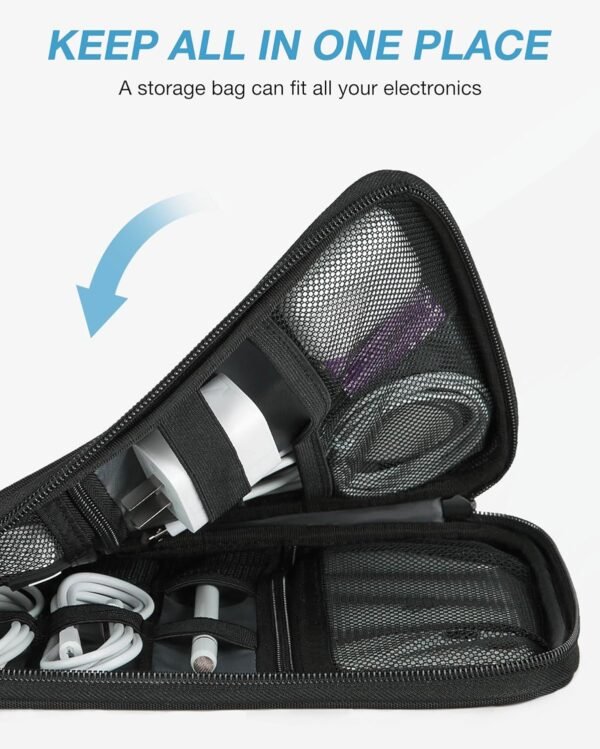 BAGSMART Electronics Travel Organizer Case, Tech Accessories Cord Storage Bag fo... - Image 7
