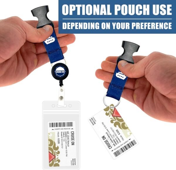 Cruise On Royal Caribbean Luggage Tag Holders (4 Pack) & Lanyards (2 Pack) – Lar... - Image 7