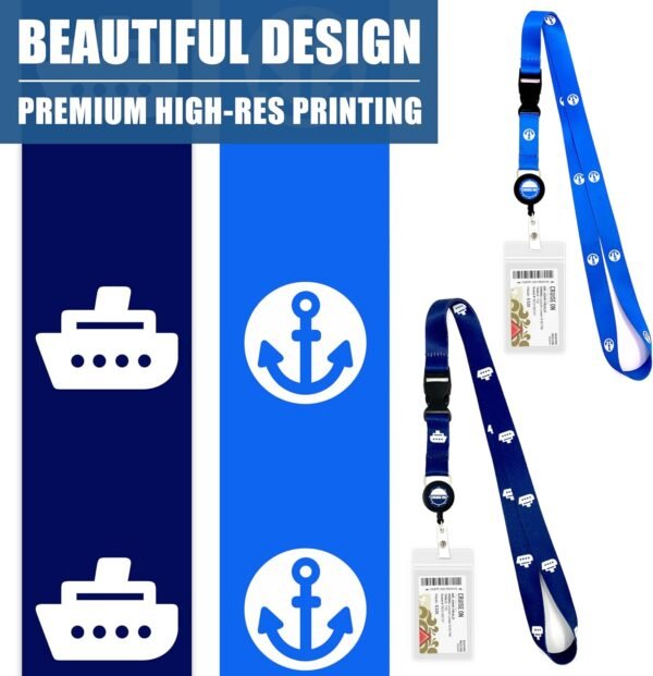 Cruise On Royal Caribbean Luggage Tag Holders (4 Pack) & Lanyards (2 Pack) – Lar... - Image 10
