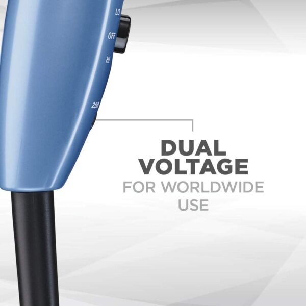 Conair Travel Hair Dryer with Dual Voltage, 1600W Compact Hair Dryer with Foldin... - Image 6