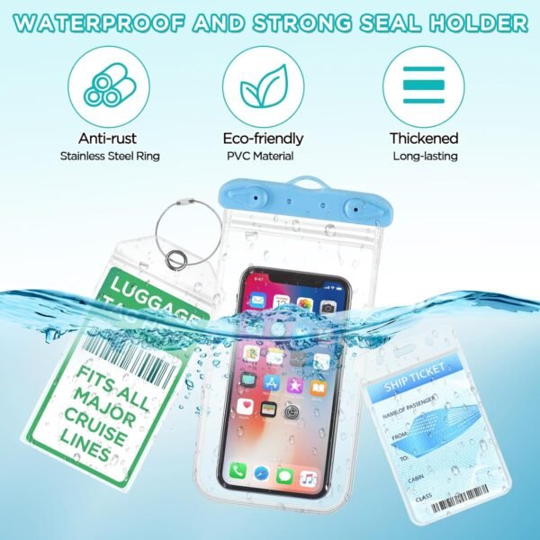 Cruise Ship Essentials Kit Include Cruise Luggage Tags Holder, Cruise Lanyards, ... - Image 4