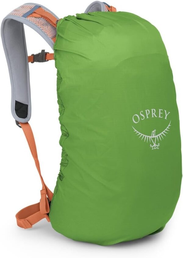 Osprey Hikelite 18L Unisex Hiking Backpack, 18 Koi Orange/Blue Venture, One Size - Image 4