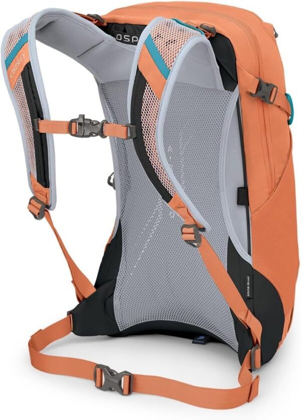 Osprey Hikelite 18L Unisex Hiking Backpack, 18 Koi Orange/Blue Venture, One Size - Image 5
