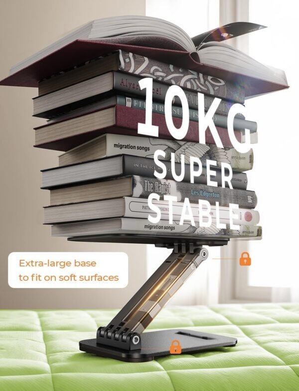 LISEN Tablet Stand for iPad Stand Holder Office Desk Accessories, Foldable iPad ... - Image 7