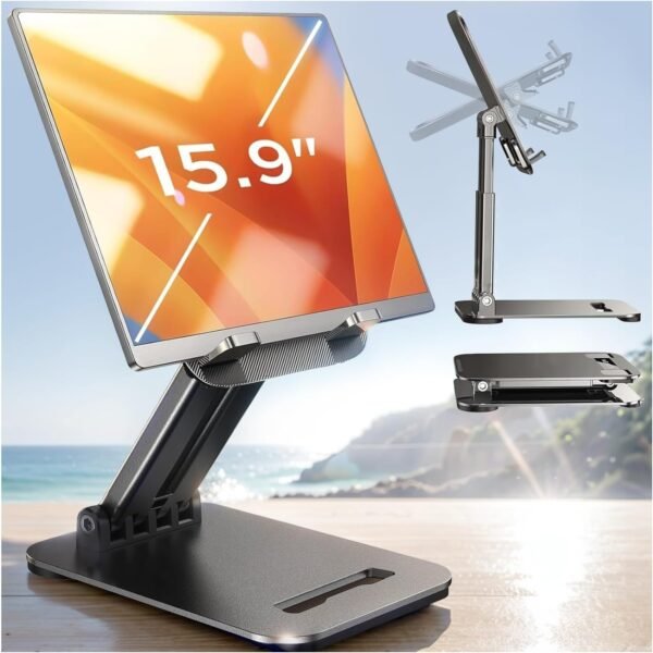 LISEN Tablet Stand for iPad Stand Holder Office Desk Accessories, Foldable iPad ... - Image 8