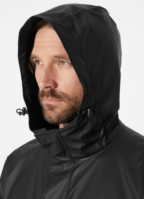 Helly-Hansen mens Moss Hooded Waterproof Windproof Raincoat Jacket - Image 5