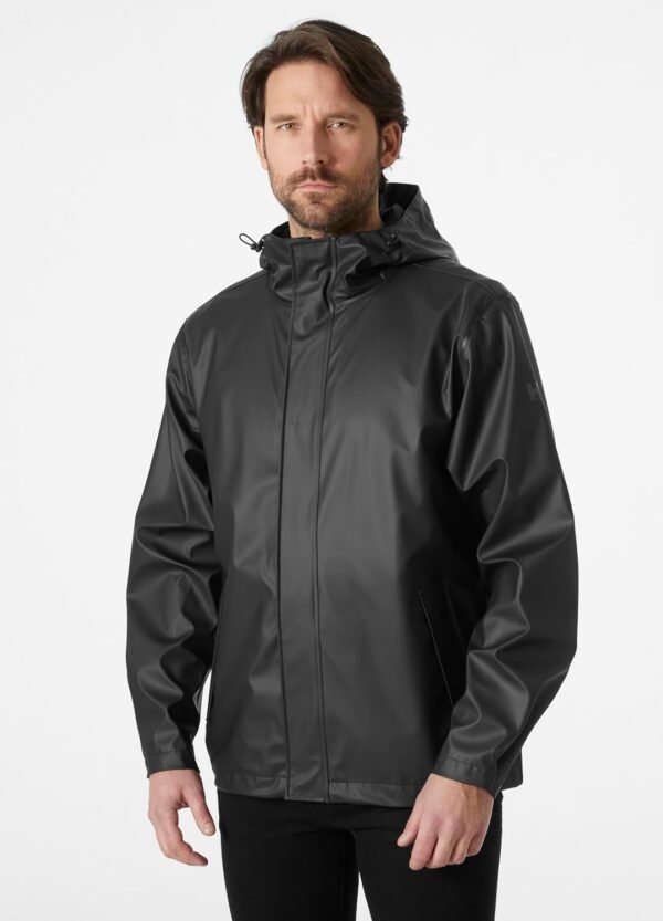 Helly-Hansen mens Moss Hooded Waterproof Windproof Raincoat Jacket - Image 6