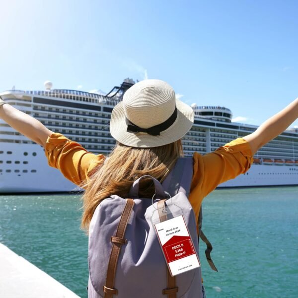 8 Pack Luggage Tags for Cruise Ship Essentials for NCL, Princess, Carnival, Roya... - Image 7