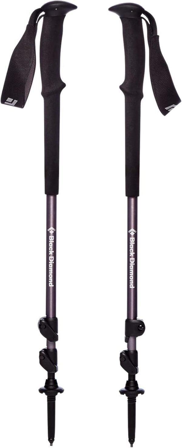 Black Diamond Trail Trekking Poles, Pair of 2 Lightweight Collapsible Aluminum H... - Image 3