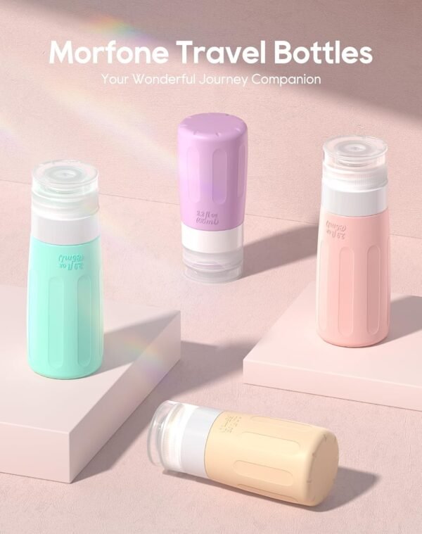 Morfone 16 Pack Travel Bottles Set for Toiletries, TSA Approved Travel Container... - Image 3