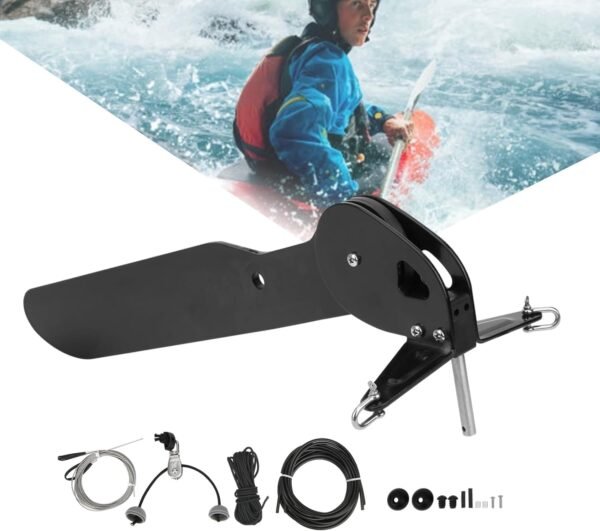 Kayak Rudders Kit, Canoeing Rudder Replacement Parts, Tail Vane Rudder Set for S... - Image 9