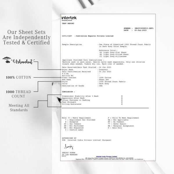 URBANHUT 1000 Thread Count Egyptian Cotton Sheets Twin Size, Long Staple Soft & ... - Image 8