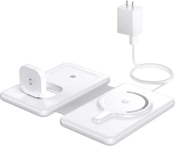 Magnetic Wireless Charger for iPhone: 3 in 1 Travel Charging Station for Apple D... - Image 9