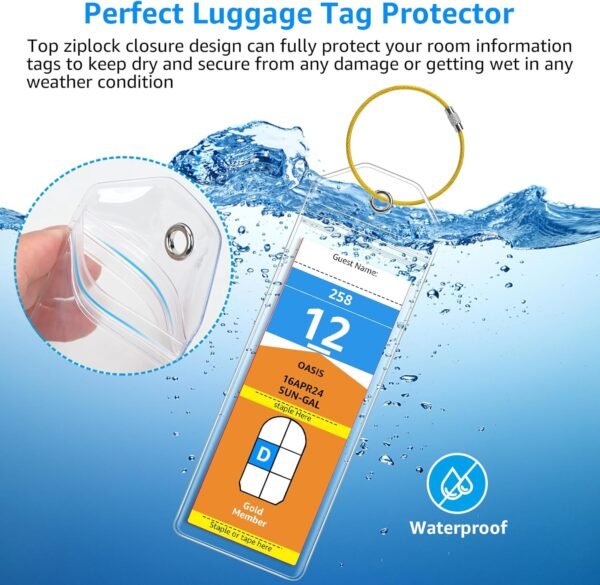 5 Pack Cruise Luggage Tag Holder for Royal Caribbean & Celebrity Ships in 2024-2... - Image 7