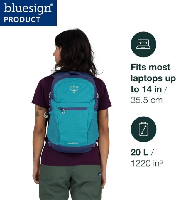 Osprey Daylite Plus Commuter Backpack, Black - Image 3